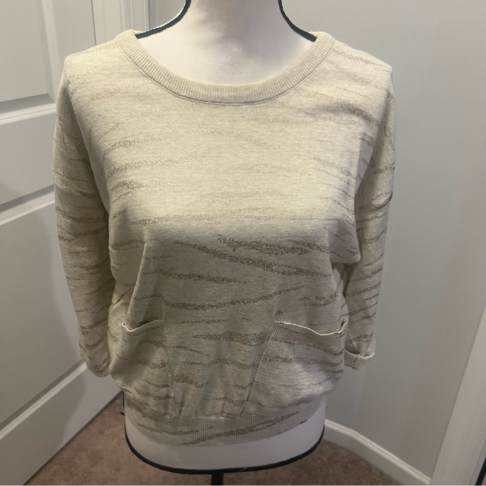 Wit & Wisdom Cream Knit Sweater. NWOT